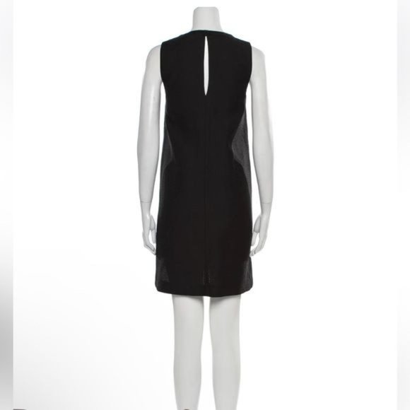 Robert Rodriguez shift mini dress/tunic Black Sleeveless Silver Side Zippers 6 - Picture 8 of 11